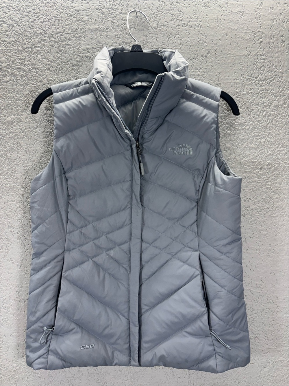 The North Face Women's Light Gray Quilted Insulated Vest